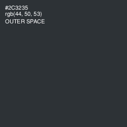 #2C3235 - Outer Space Color Image